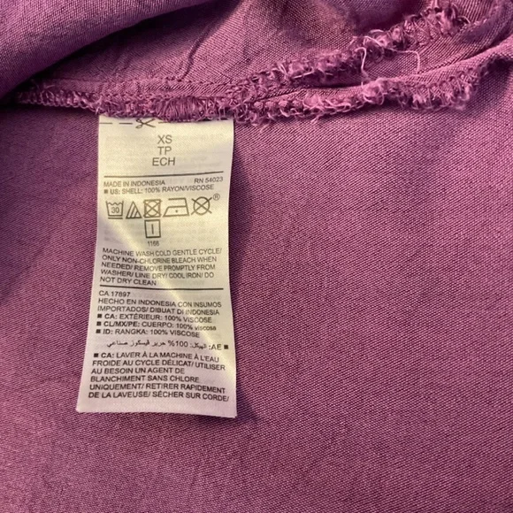 Old Navy Lightweight Purple Cami Tank Top Sz XS - Picture 8 of 9